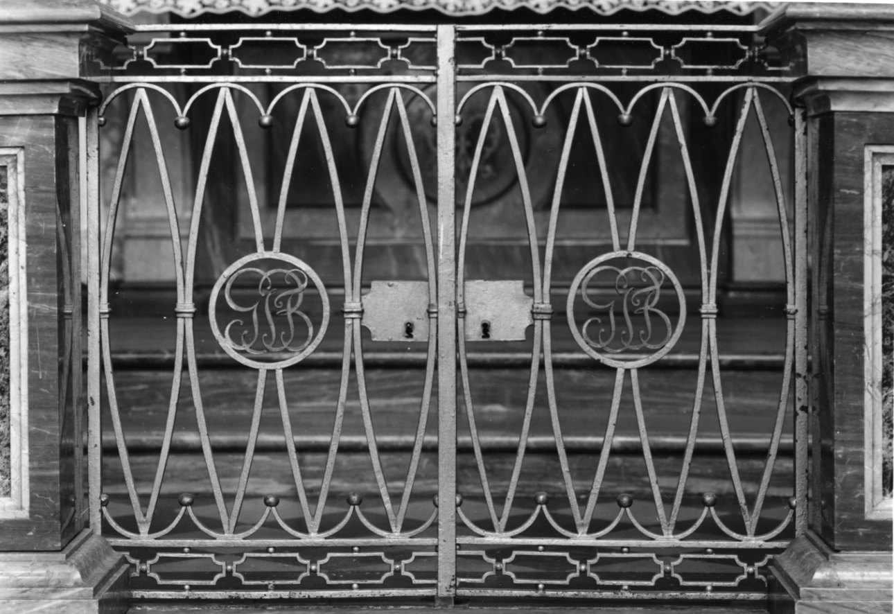 cancello di balaustrata, serie - bottega piemontese (seconda metà sec. XIX)