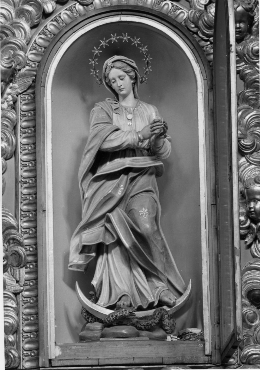 Madonna Immacolata (statua, opera isolata) di Clemente Stefano Maria (attribuito) (seconda metà sec. XVIII)