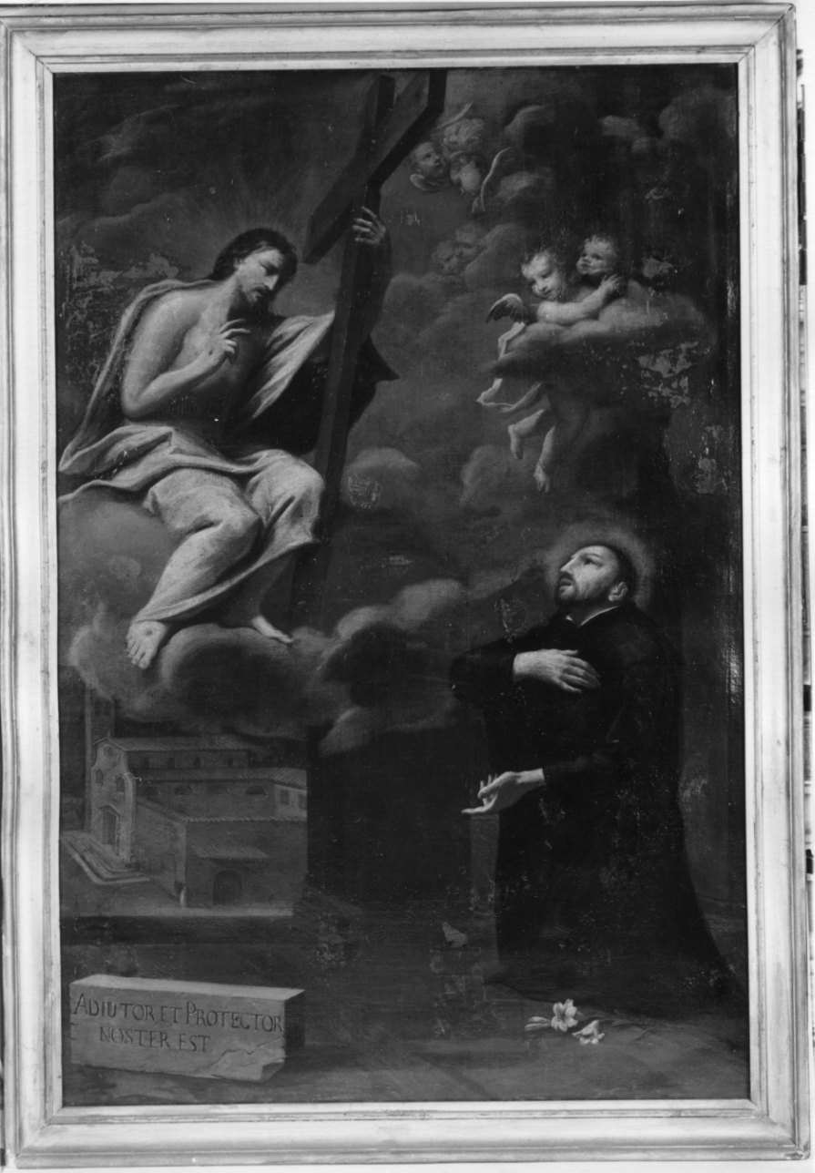 Apparizione di Cristo a Sant'Ignazio di Loyola (dipinto, opera isolata) - ambito piemontese (seconda metà sec. XVIII)