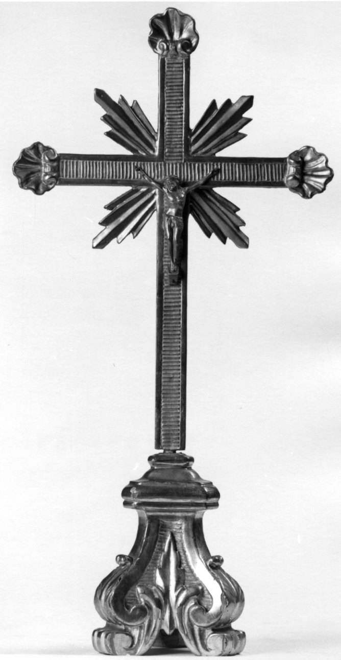 Cristo crocifisso (croce d'altare, opera isolata) - bottega piemontese (seconda metà sec. XIX)