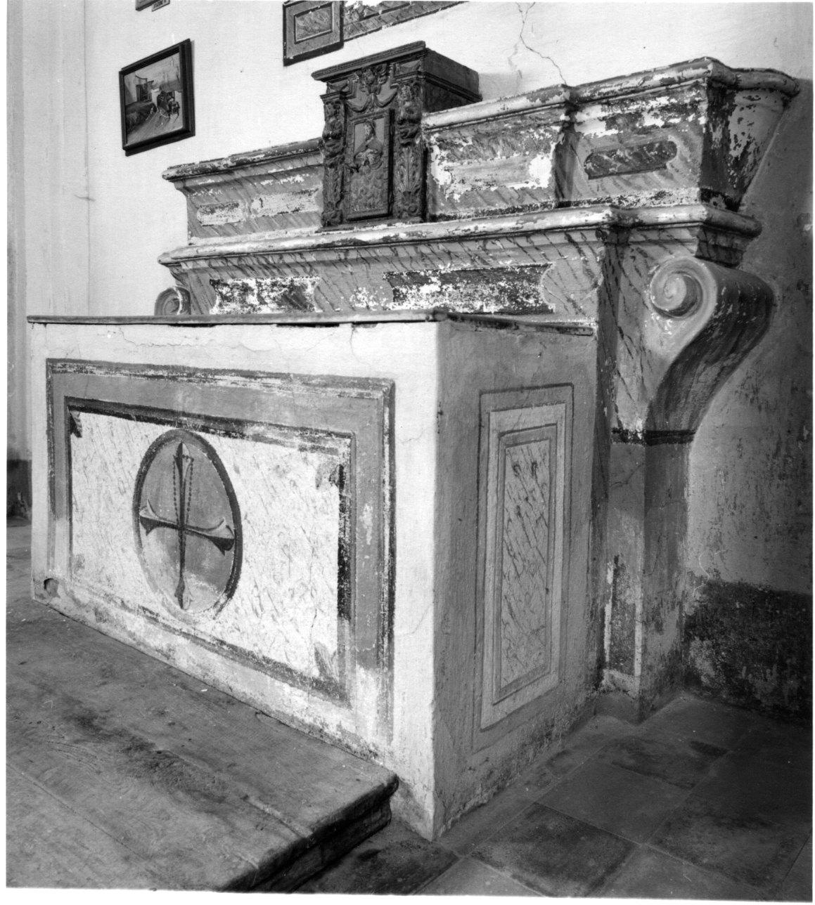 altare, opera isolata - bottega piemontese (fine/inizio secc. XVIII/ XIX)