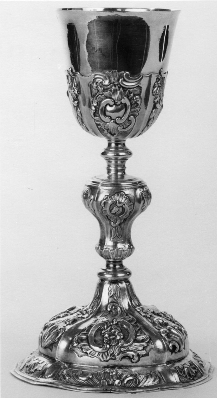 calice, opera isolata - bottega piemontese (ultimo quarto sec. XVIII)