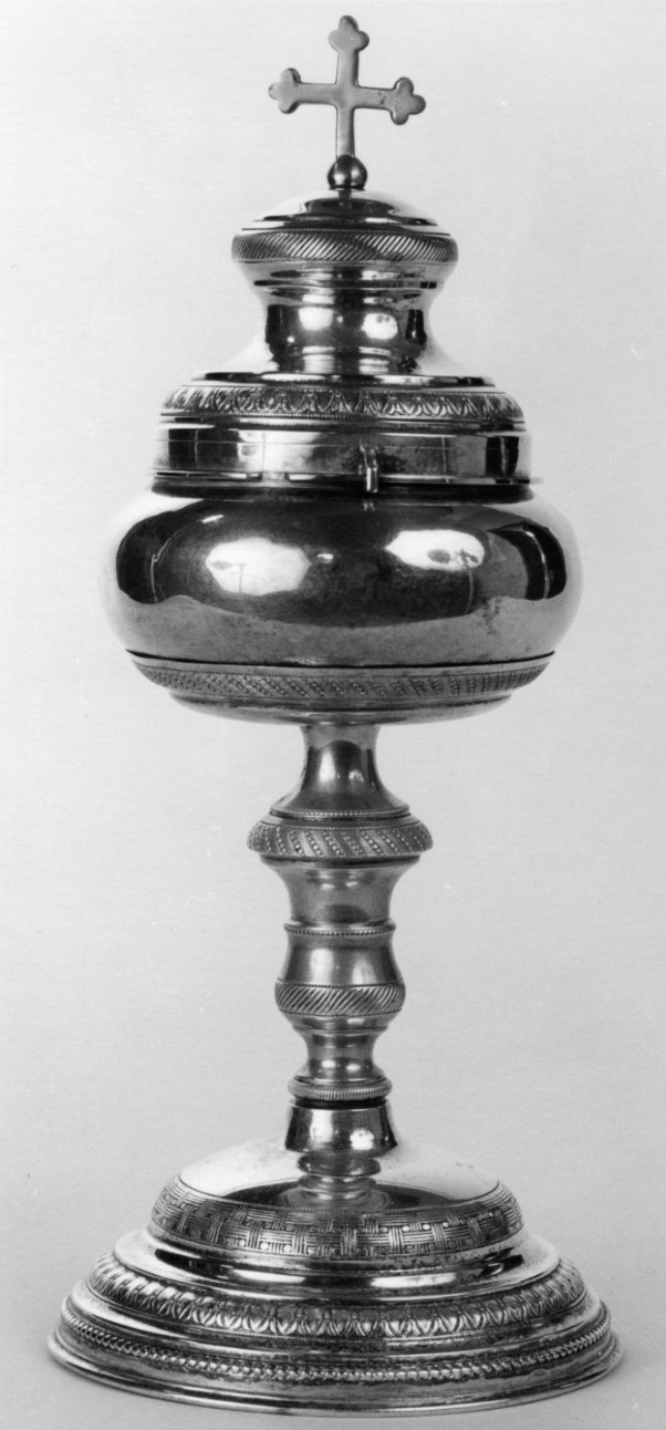 pisside, opera isolata - bottega piemontese (fine/inizio secc. XIX/ XX)