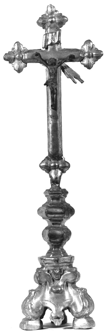 Cristo crocifisso dolente (croce d'altare, opera isolata) - bottega piemontese (fine/inizio secc. XVIII/ XIX)