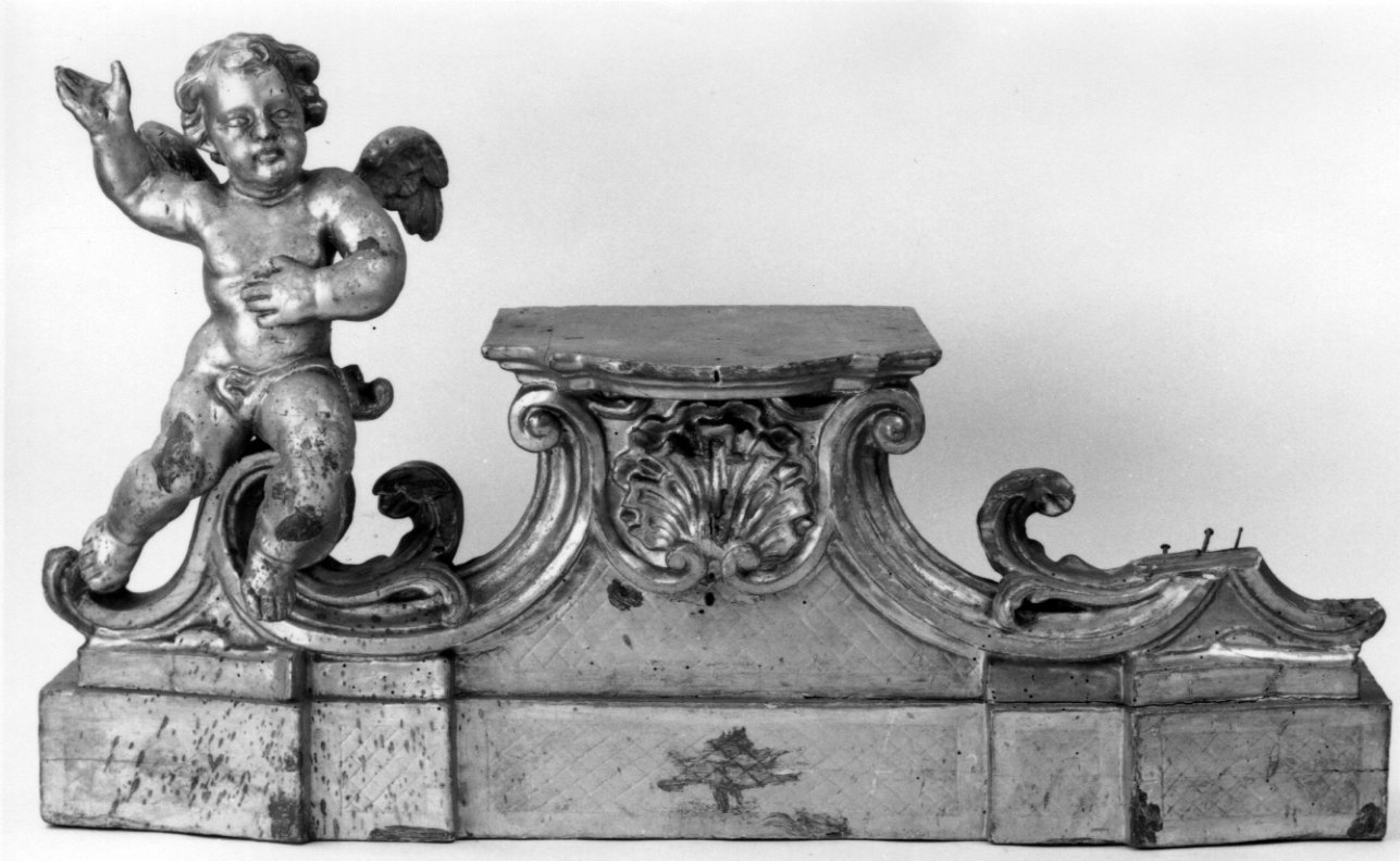 angeli (tronetto per esposizione eucaristica, opera isolata) - bottega piemontese (secondo quarto sec. XVIII)