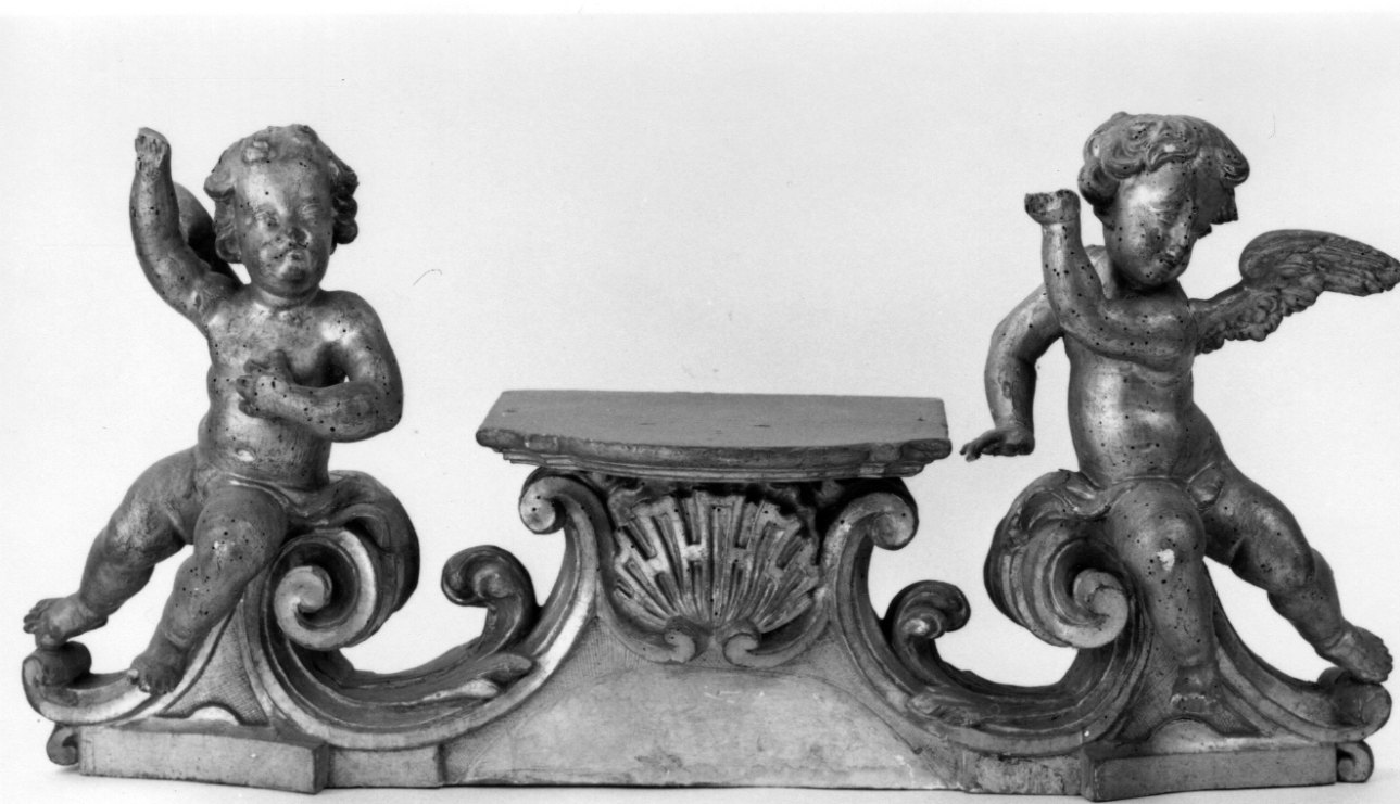 angeli (tronetto per esposizione eucaristica, opera isolata) - bottega piemontese (secondo quarto sec. XVIII)