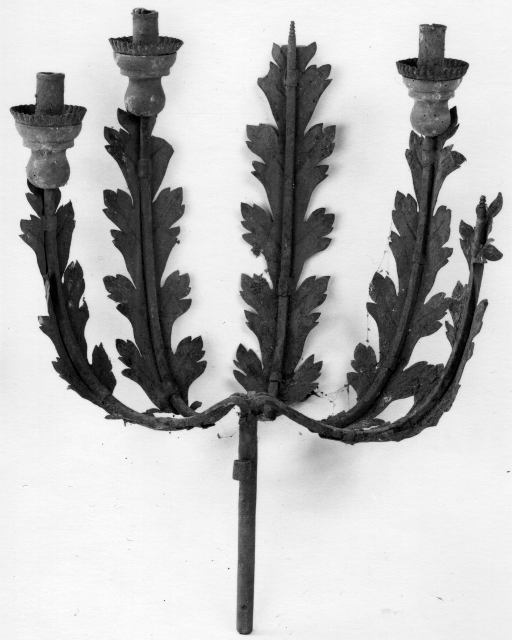 candelabro portatile, serie - bottega piemontese (seconda metà sec. XIX)