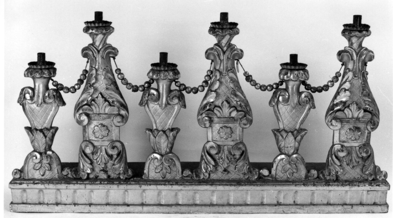 candelabro, opera isolata - bottega piemontese (prima metà sec. XIX)
