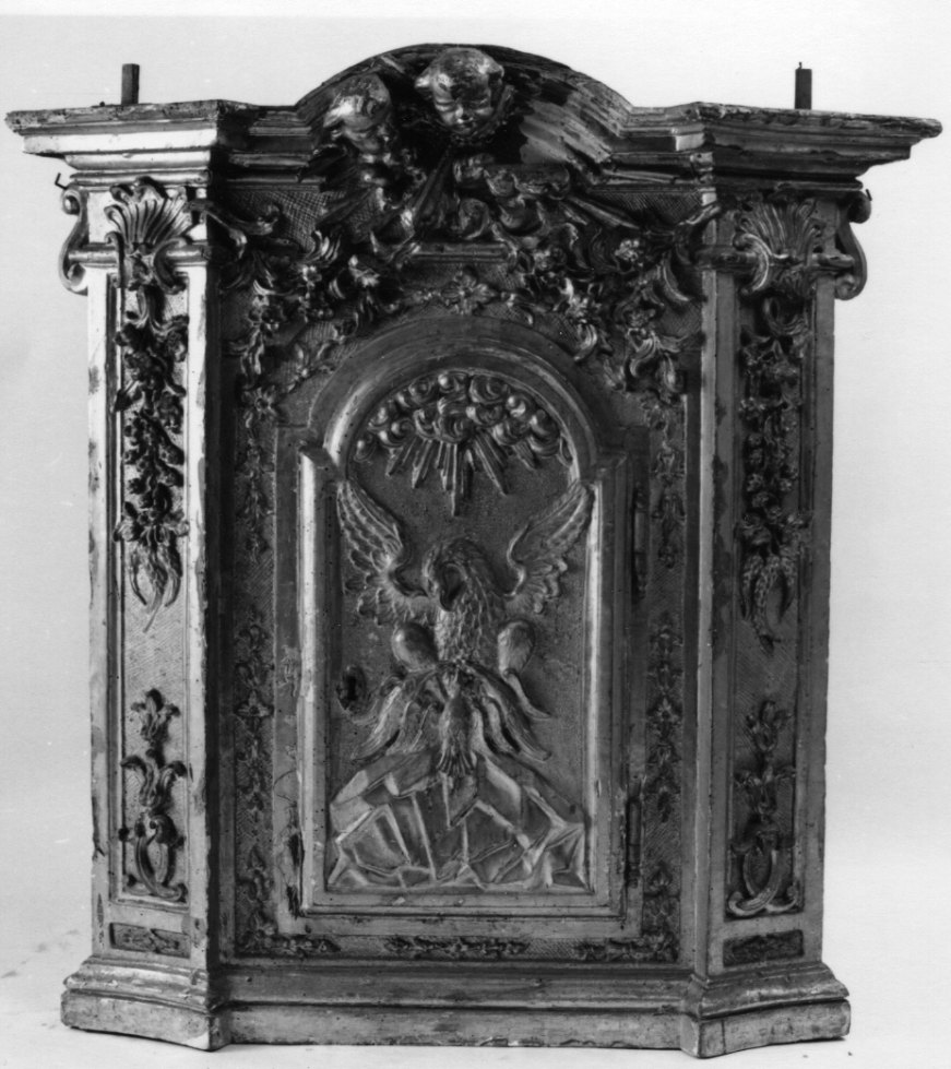 trionfo dell'Eucaristia (tabernacolo, opera isolata) - bottega piemontese (secondo quarto sec. XVIII)