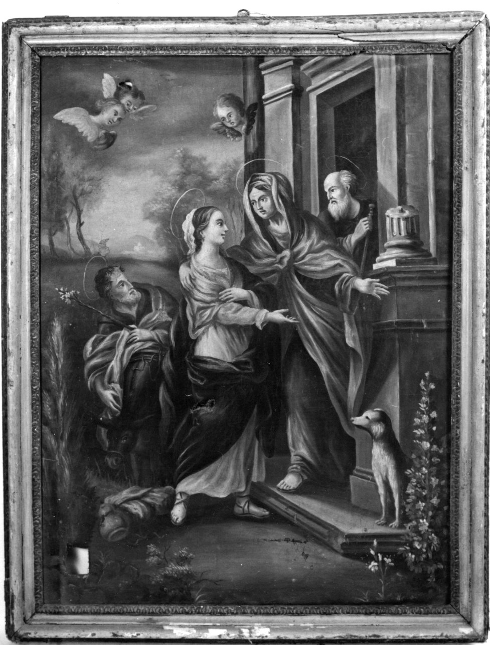 visitazione (dipinto, opera isolata) - ambito piemontese (secondo quarto sec. XIX)