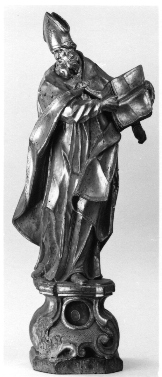 San Biagio (reliquiario - a statua, opera isolata) - bottega piemontese (prima metà sec. XVIII)