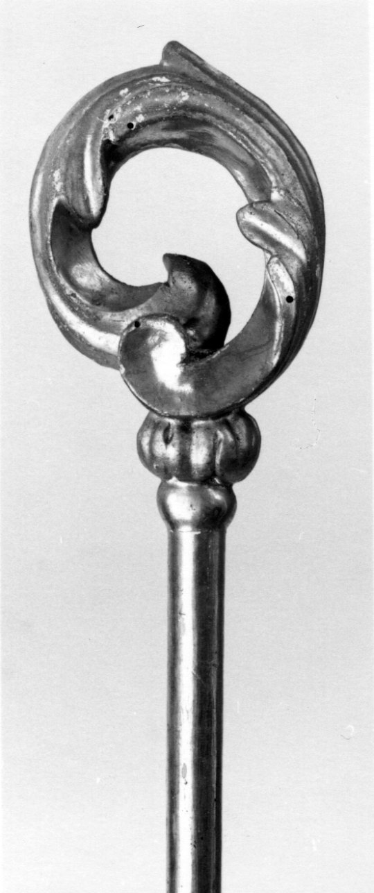 mazza processionale, serie - bottega piemontese (ultimo quarto sec. XVIII)