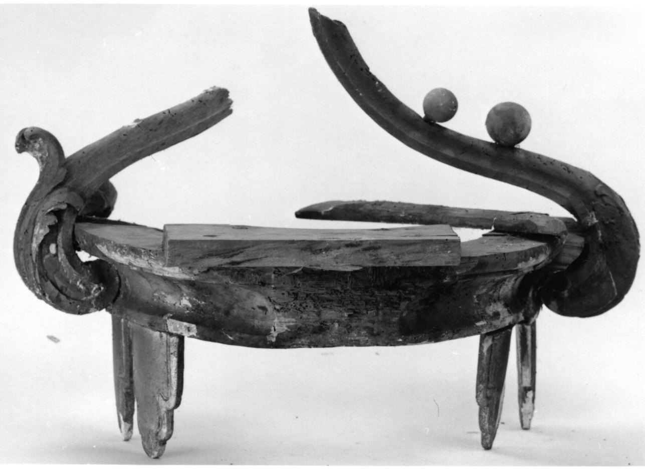 corona, frammento - bottega piemontese (secondo quarto sec. XIX)