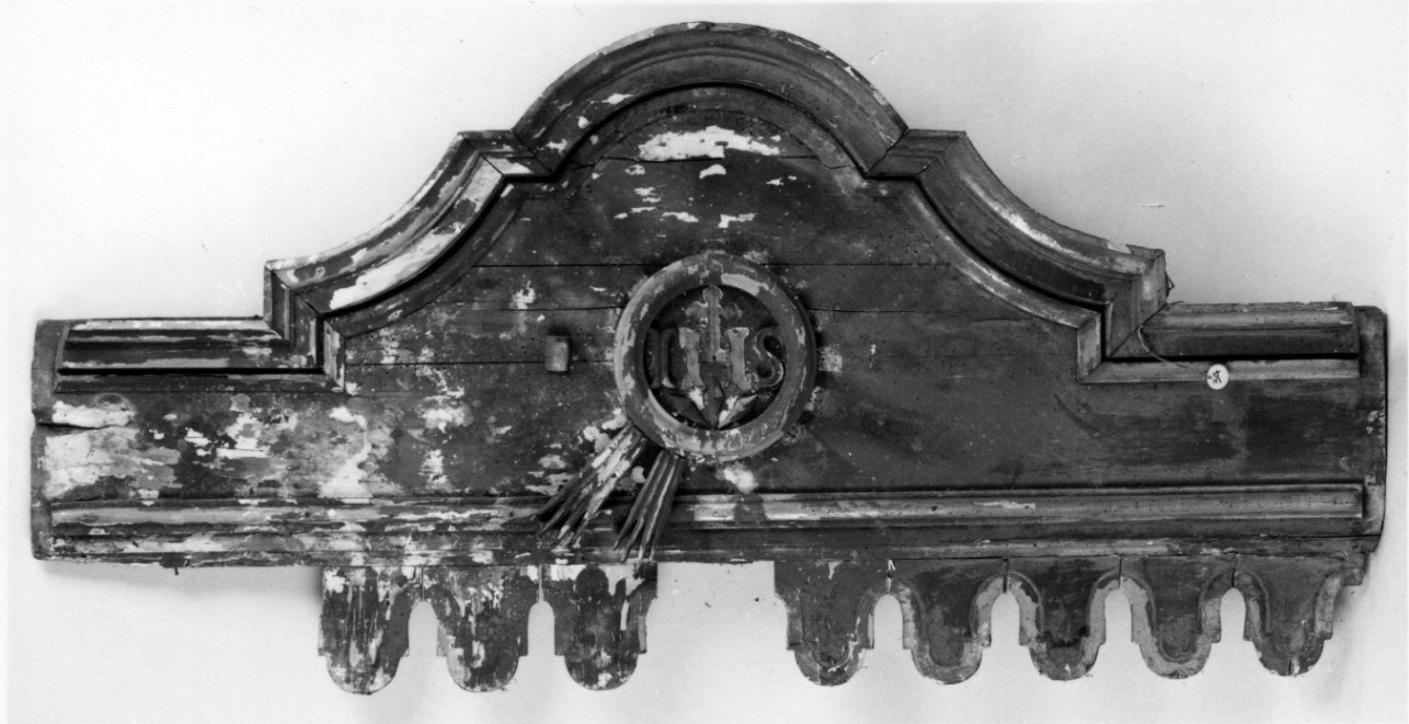 cimasa, elemento d'insieme - bottega piemontese (secondo quarto sec. XIX)