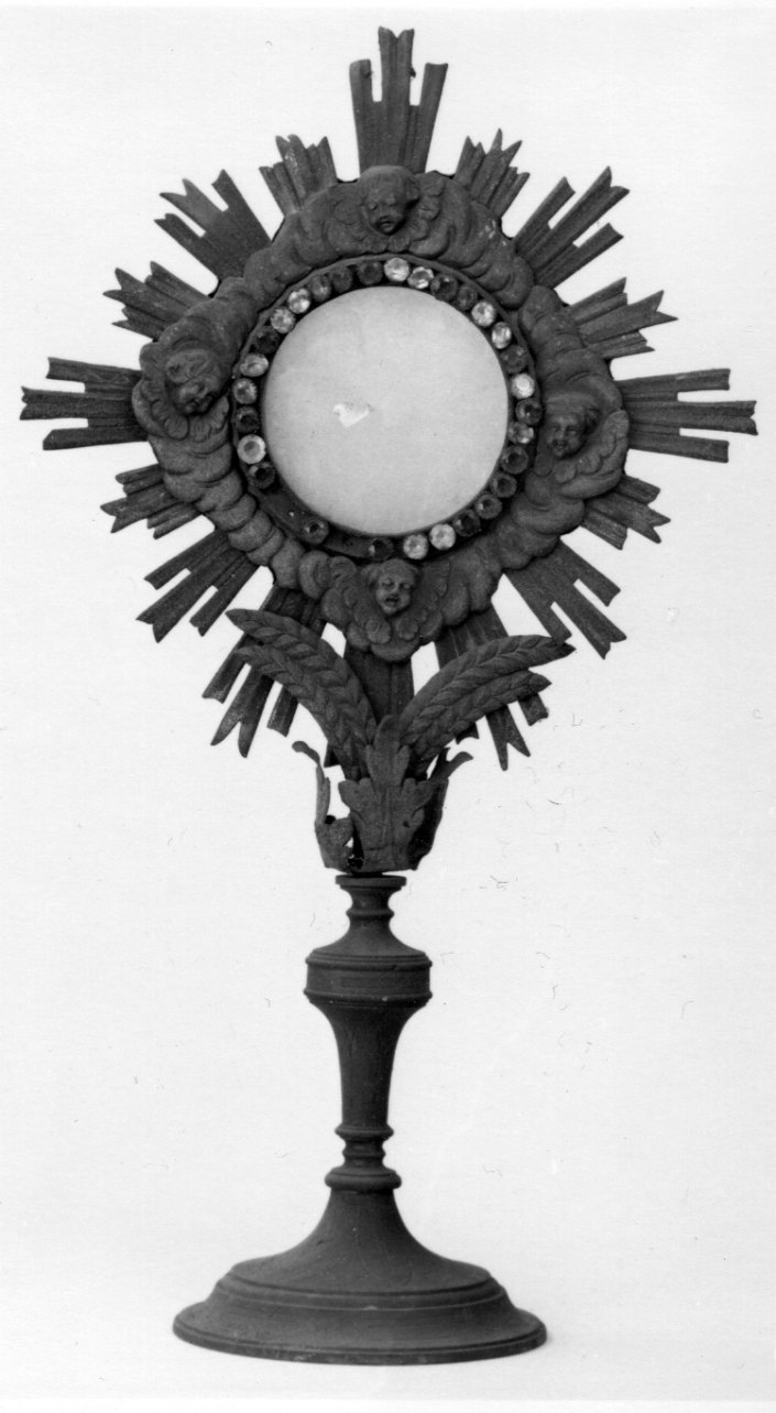 ostensorio, opera isolata - bottega piemontese (seconda metà sec. XIX)