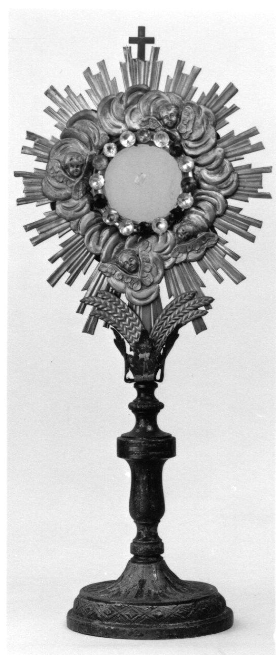 ostensorio, opera isolata - bottega piemontese (seconda metà sec. XIX)