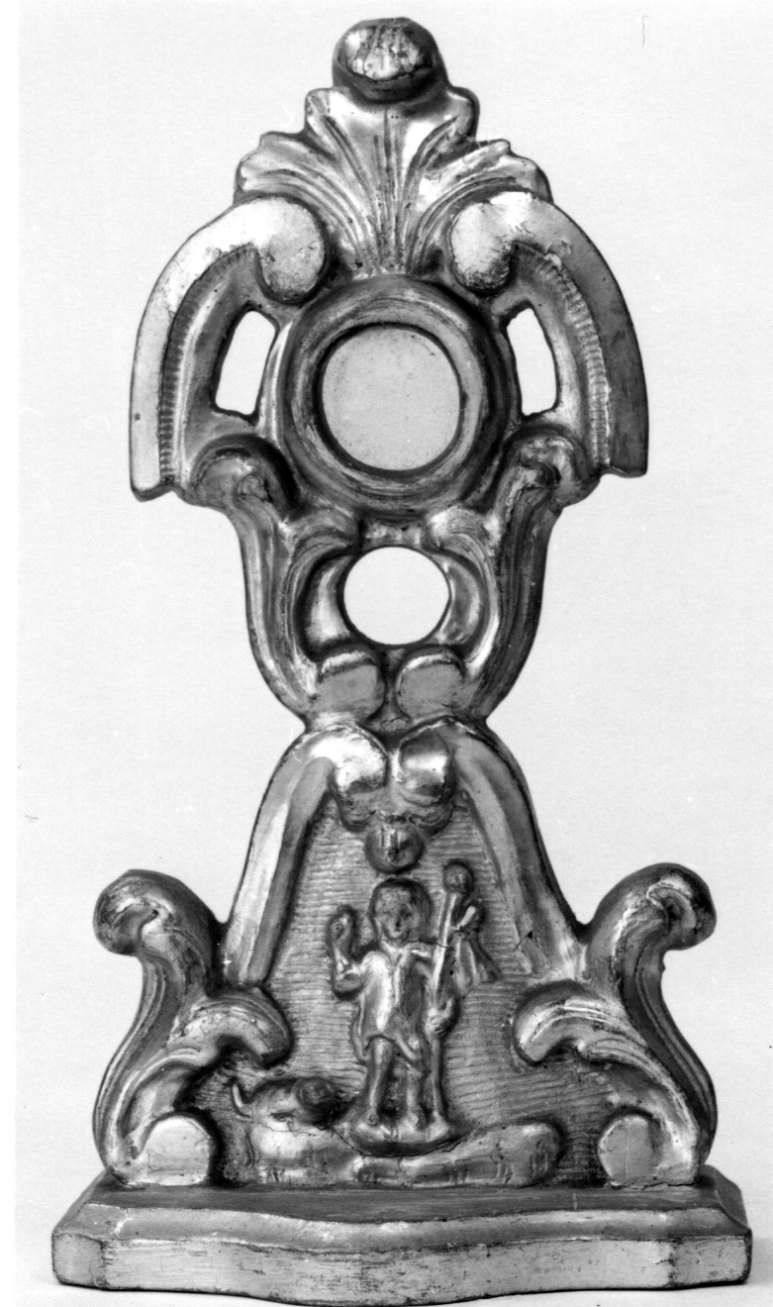 reliquiario - a ostensorio, opera isolata - bottega piemontese (primo quarto sec. XVIII)