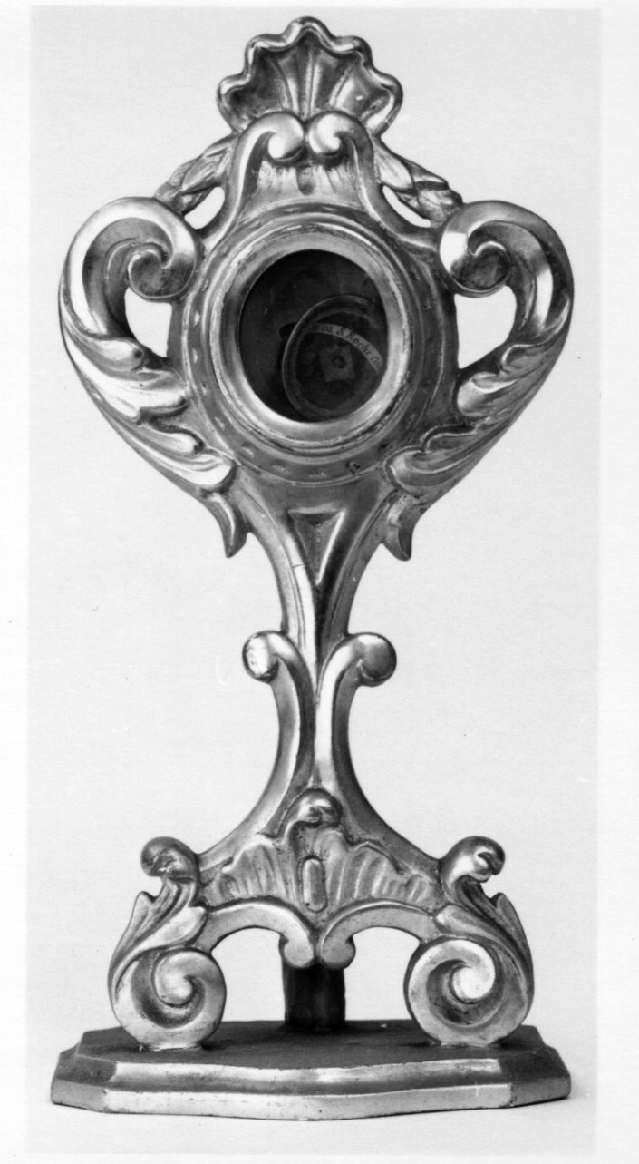 reliquiario - a ostensorio, opera isolata - bottega piemontese (seconda metà sec. XVIII)