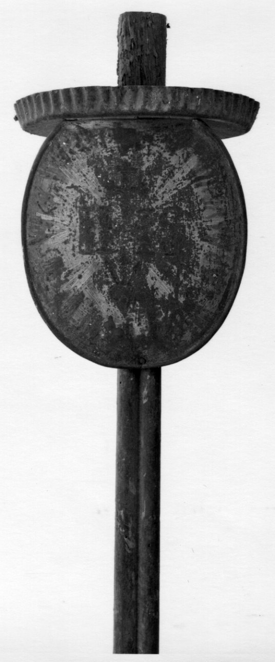 candelabro portatile, opera isolata - bottega piemontese (terzo quarto sec. XIX)