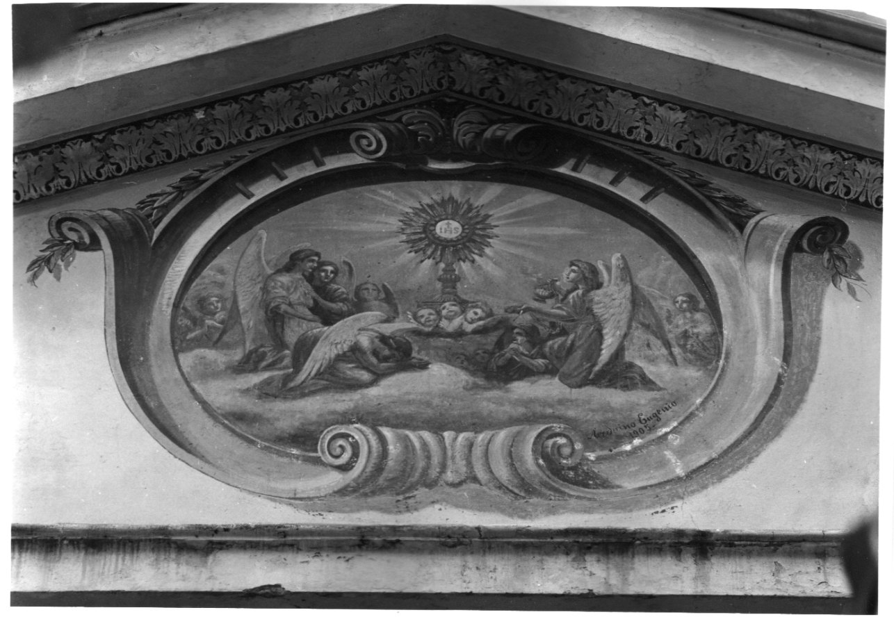 trionfo dell'Eucaristia (dipinto, opera isolata) di Arduino Eugenio (inizio sec. XX)