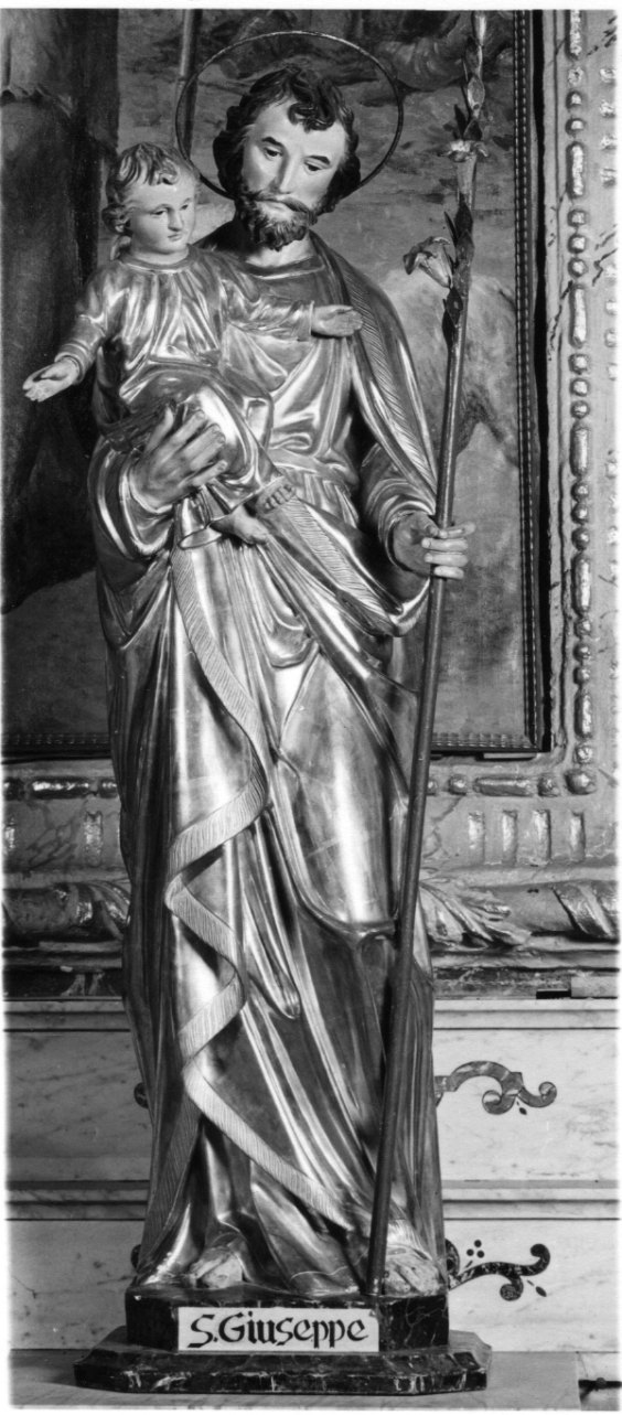 San Giuseppe e Gesù Bambino (statua, opera isolata) - bottega piemontese (prima metà sec. XX)