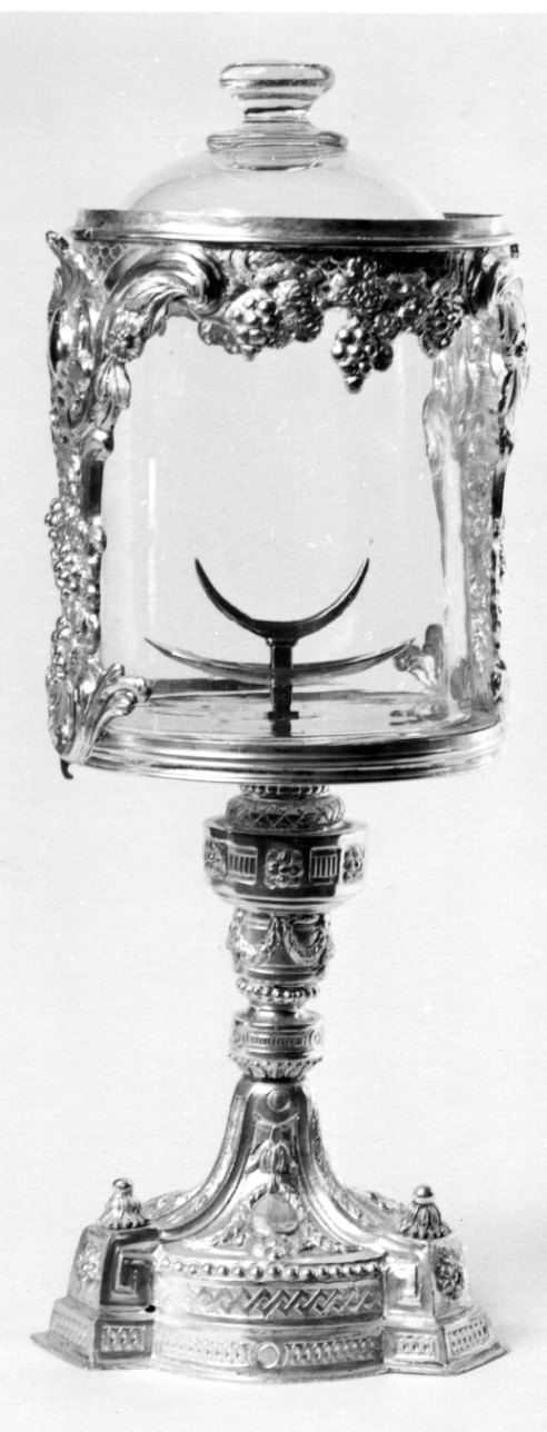 simboli eucaristici (ostensorio - a coppa, opera isolata) - bottega piemontese (ultimo quarto sec. XVIII)