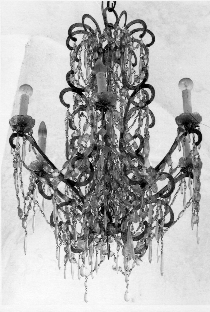 lampadario, opera isolata - bottega ligure (prima metà sec. XX)