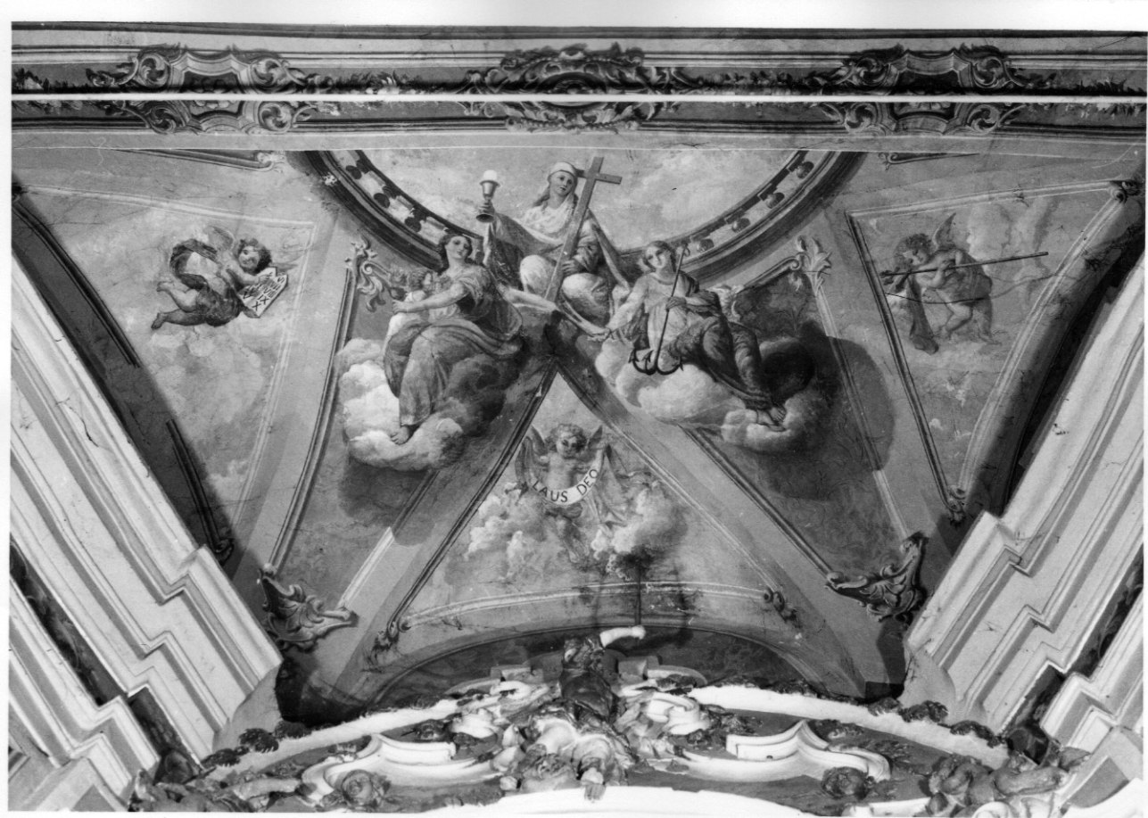 motivi decorativi architettonici, angeli e figure femminili (decorazione pittorica, complesso decorativo) di Arduino Eugenio (seconda metà sec. XIX)