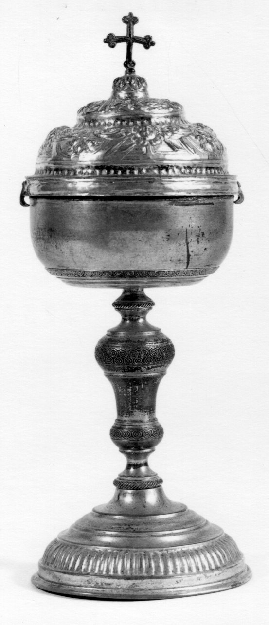 pisside, opera isolata - bottega ligure (fine/inizio secc. XIX/ XX)