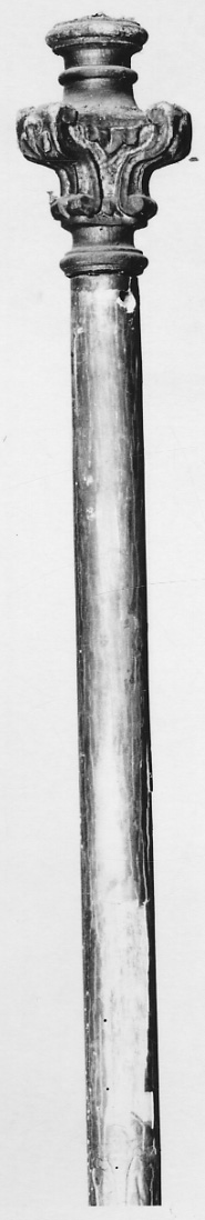 asta di baldacchino processionale, serie - bottega piemontese (seconda metà sec. XVIII)