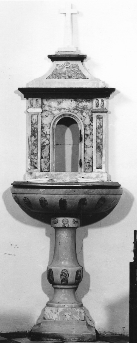 fonte battesimale, opera isolata di Casabella Giovan Battista (bottega) (prima metà sec. XIX)