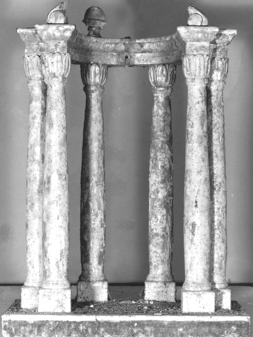 tronetto per esposizione eucaristica, frammento - bottega della Val Tanaro (prima metà sec. XIX)