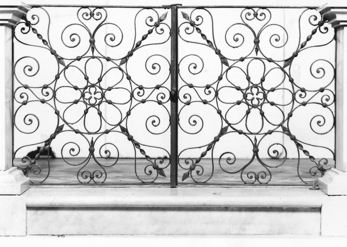 cancello di balaustrata, opera isolata - bottega piemontese (fine sec. XIX)