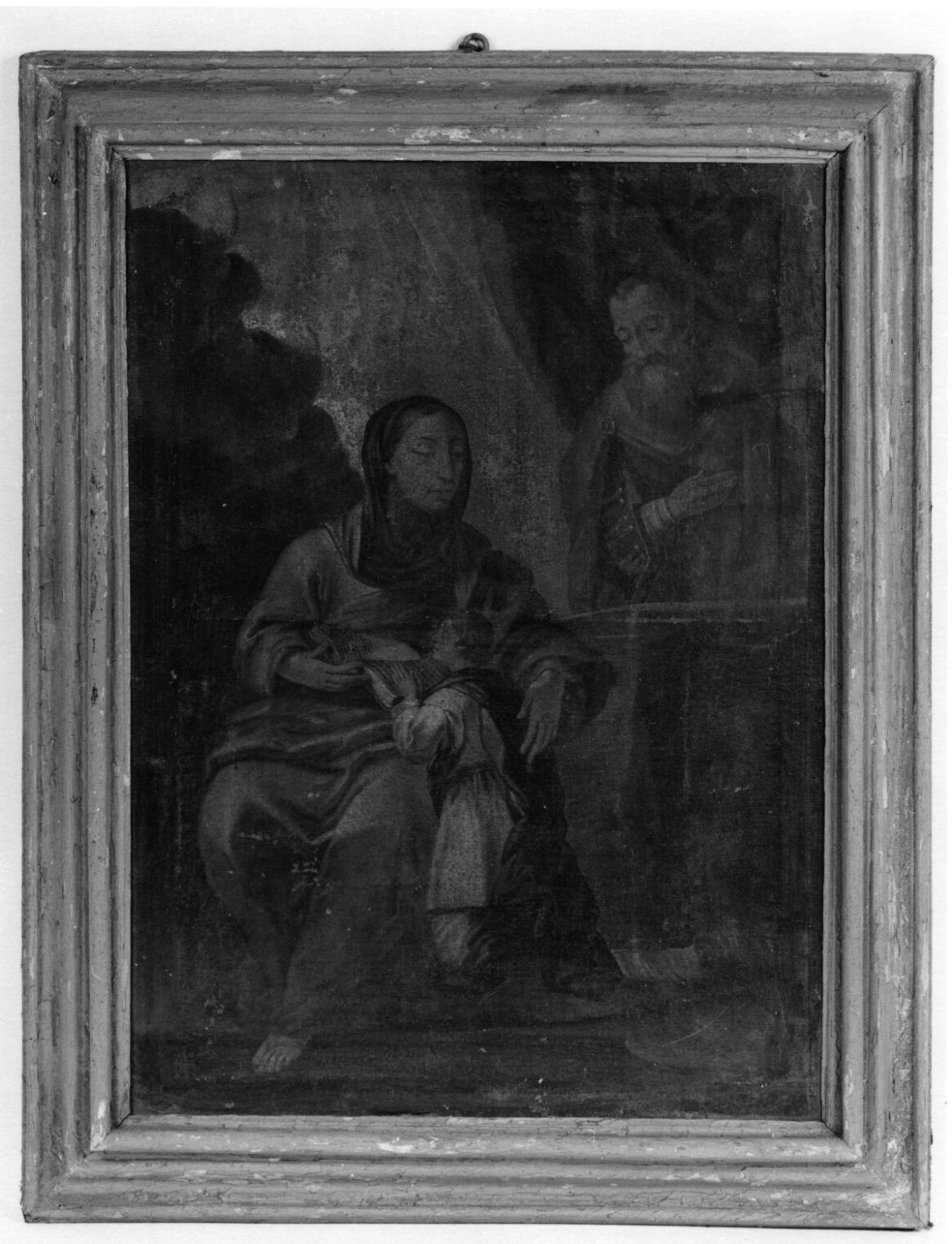 Sacra Famiglia (dipinto, opera isolata) - ambito piemontese (fine/inizio secc. XVII/ XVIII)