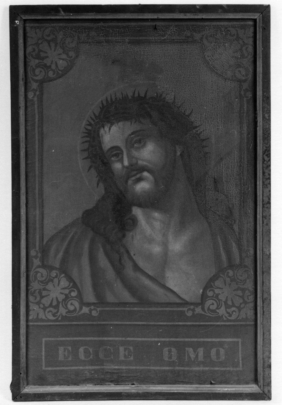 Ecce Homo, volto di Cristo (dipinto, opera isolata) - ambito piemontese (sec. XIX)