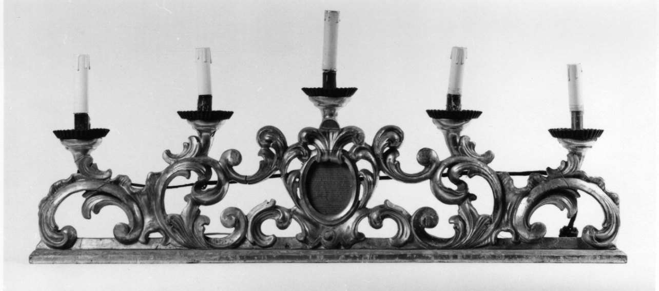 candelabro, opera isolata - bottega piemontese (sec. XIX)