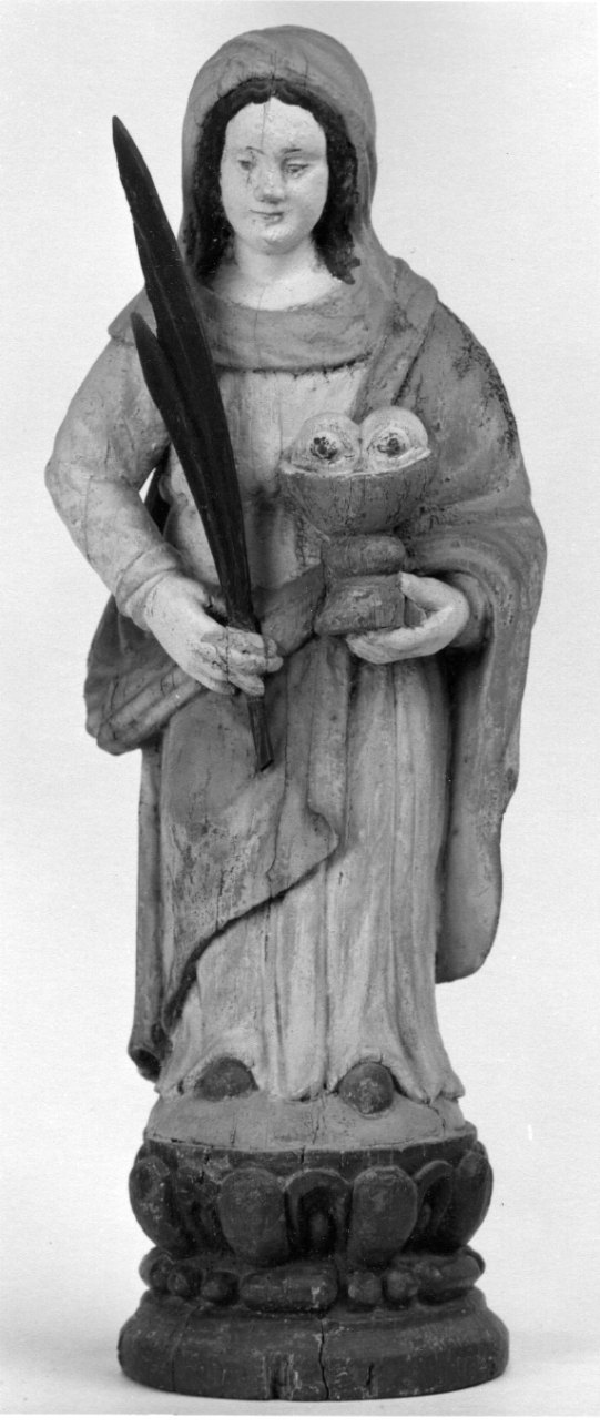Santa Lucia (statuetta, opera isolata) - bottega savoiardo-piemontese (seconda metà sec. XVII)