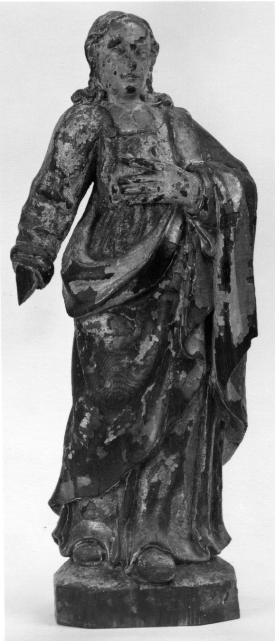 San Giovanni evangelista (statuetta, opera isolata) - bottega savoiardo-piemontese (ultimo quarto sec. XVII)