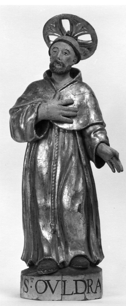 Sant'Eldrado (statuetta, opera isolata) - bottega della Maurienne (seconda metà sec. XVII)