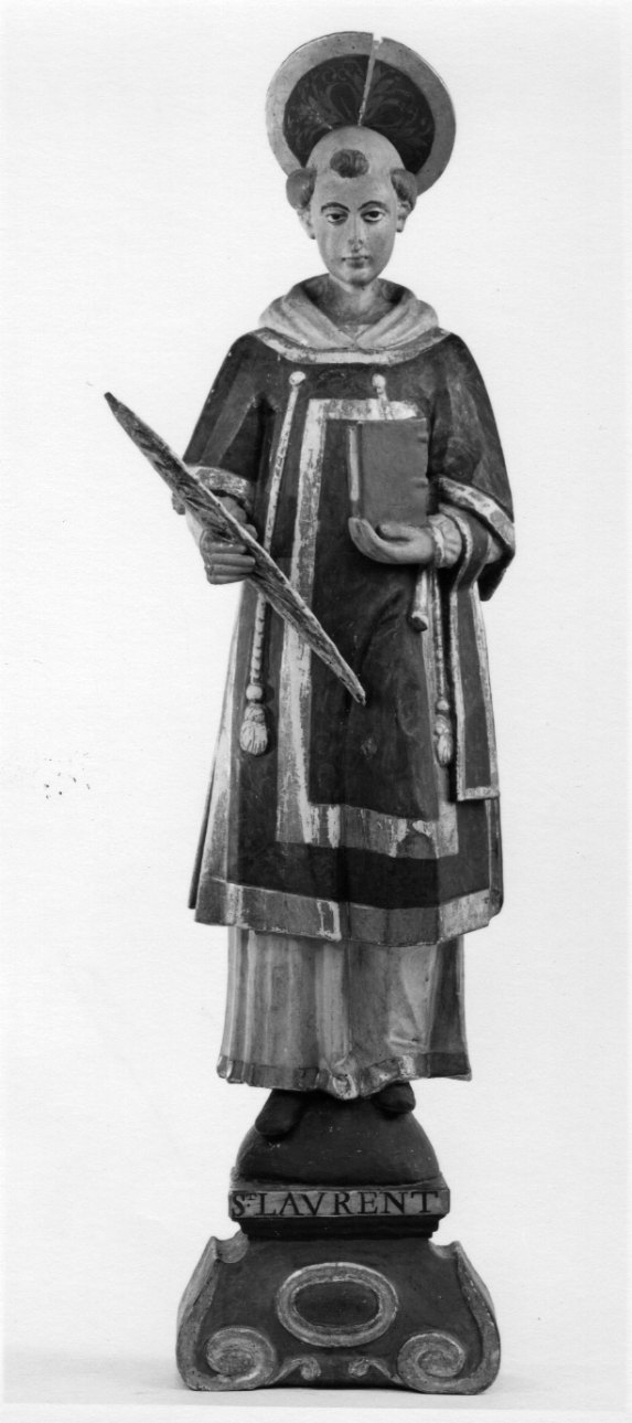 San Lorenzo (scultura, opera isolata) di Clappier Jean (cerchia) (metà sec. XVII)