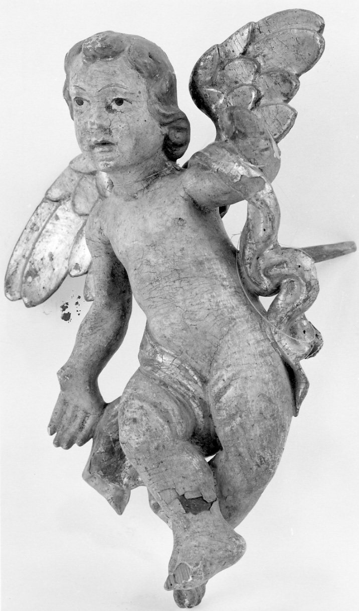 angelo (statuetta, opera isolata) - bottega savoiardo-piemontese (seconda metà sec. XVII)