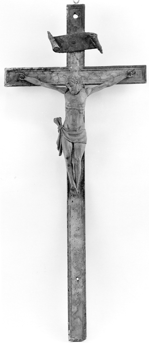 Cristo crocifisso (crocifisso, opera isolata) - bottega savoiardo-piemontese (prima metà sec. XVII)