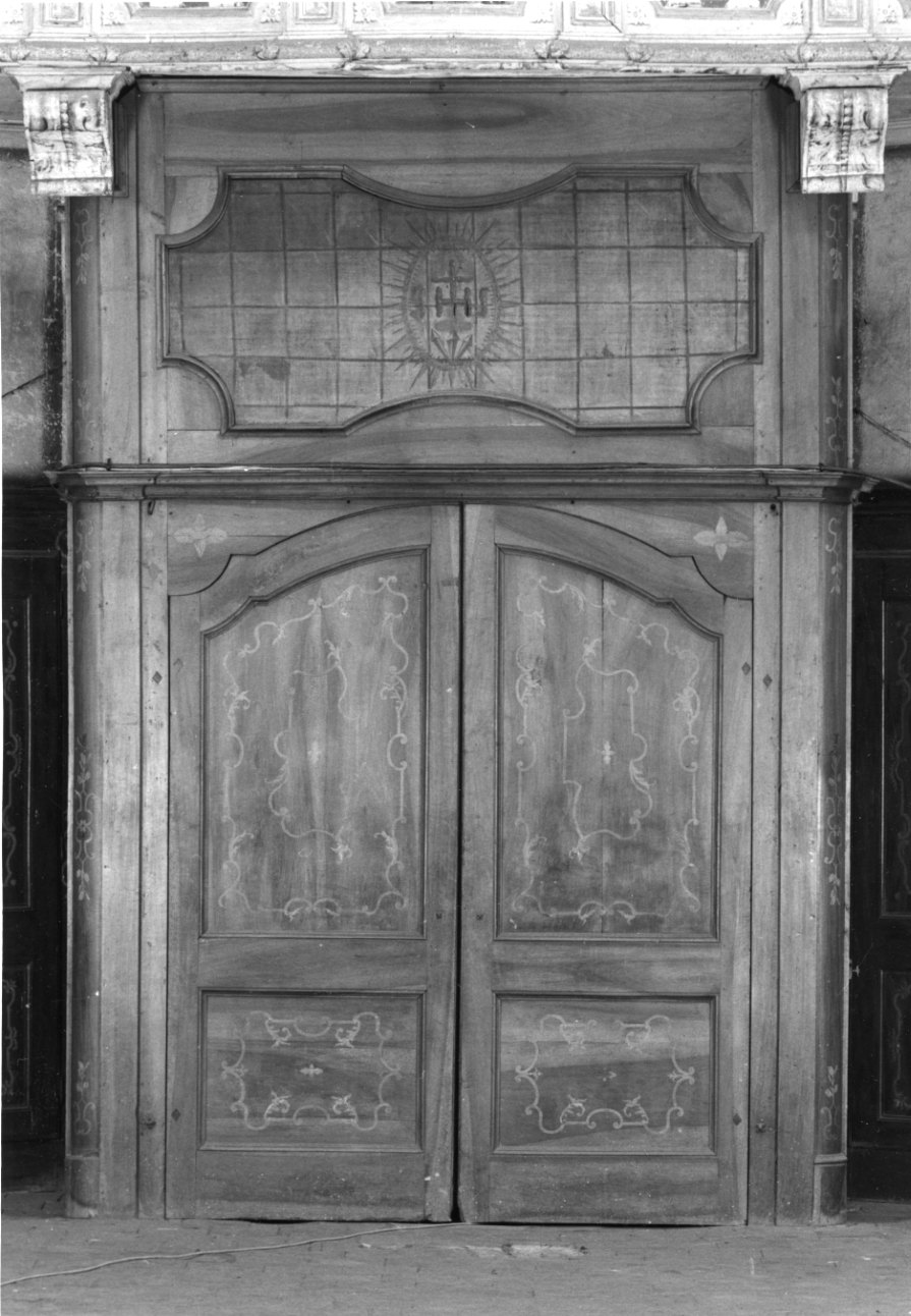 bussola d'ingresso, opera isolata - bottega piemontese (secondo quarto sec. XVIII)