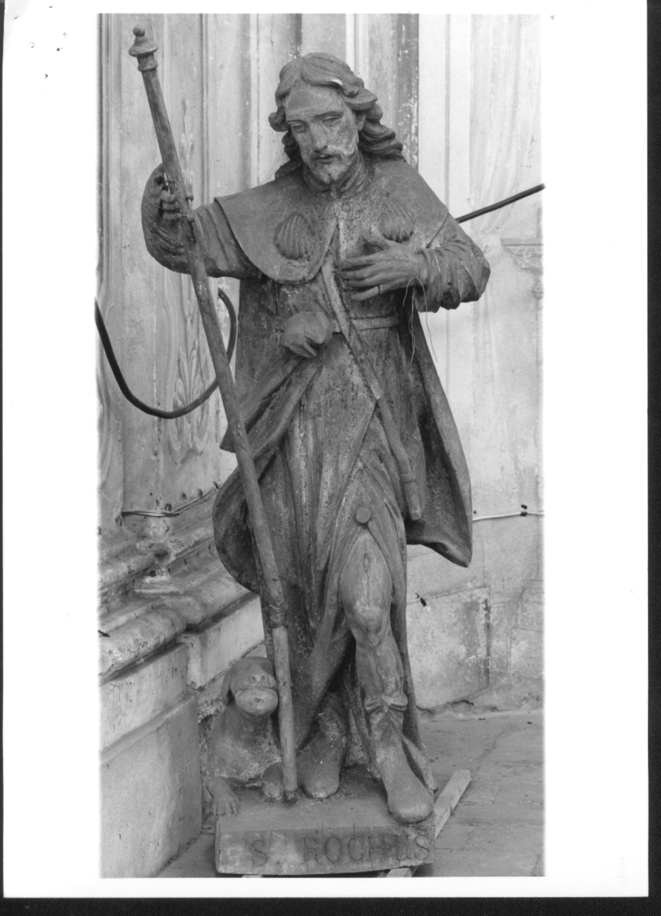 San Rocco (statua, opera isolata) - ambito piemontese (secondo quarto sec. XVIII)