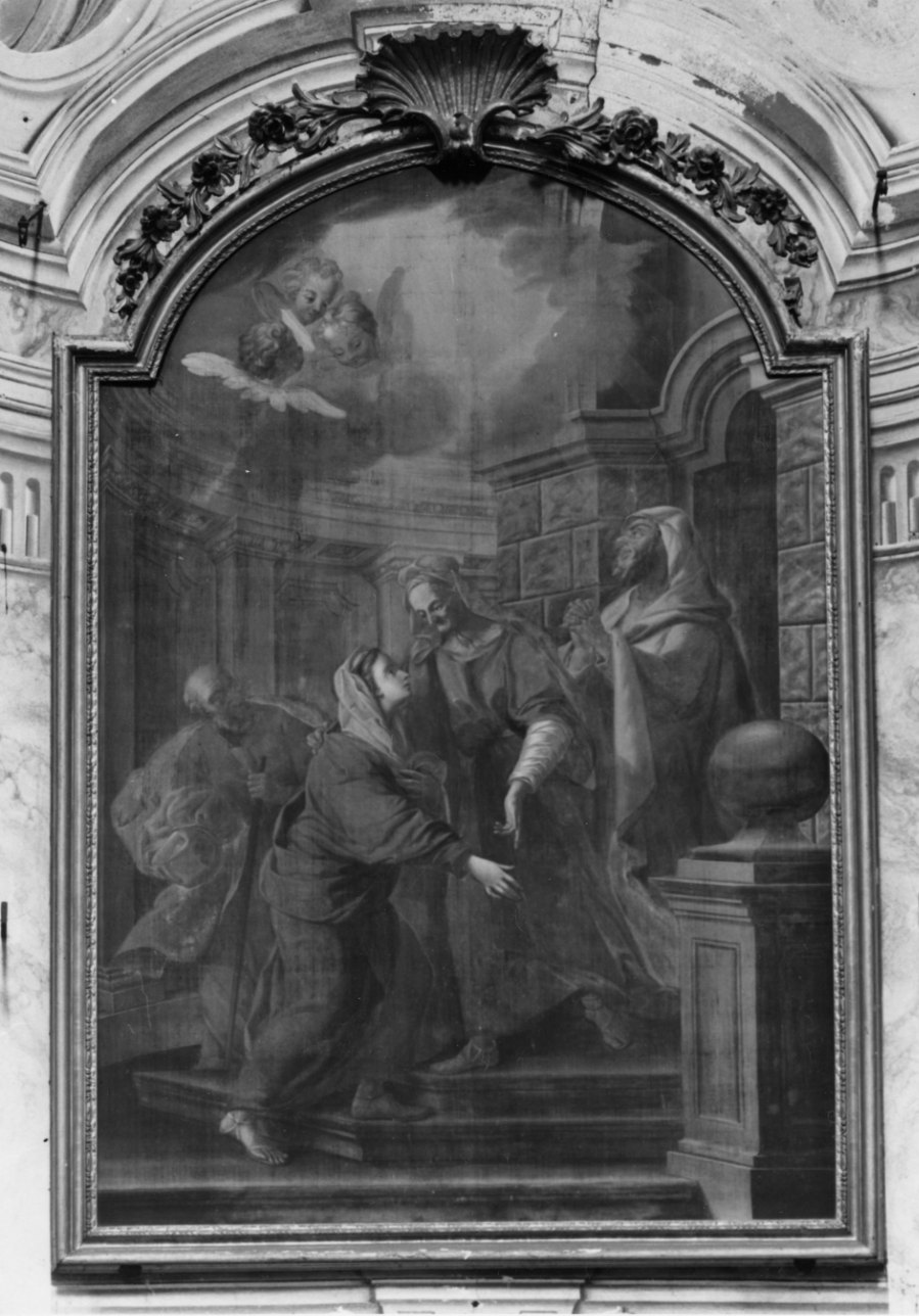 visitazione (dipinto, opera isolata) - ambito piemontese (terzo quarto sec. XVIII)