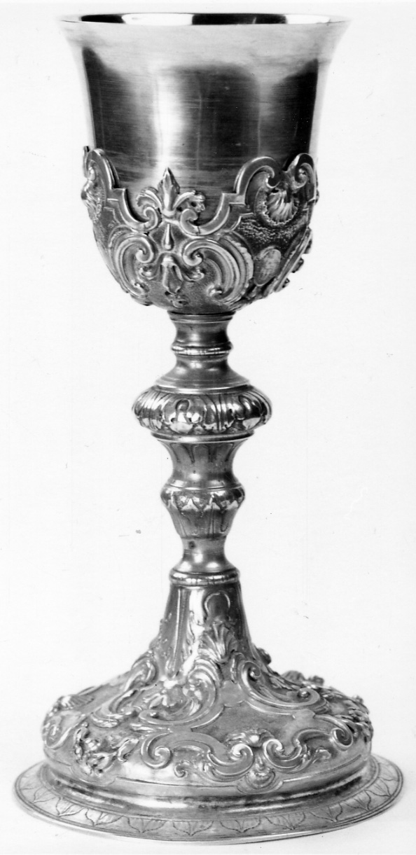 calice, opera isolata - bottega piemontese (metà sec. XVIII)