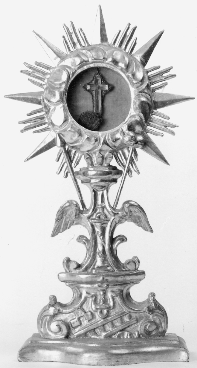 reliquiario - a ostensorio, opera isolata - bottega piemontese (metà sec. XVIII)