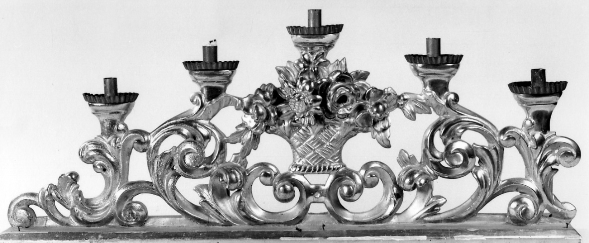 candelabro, serie - bottega piemontese (ultimo quarto sec. XIX)