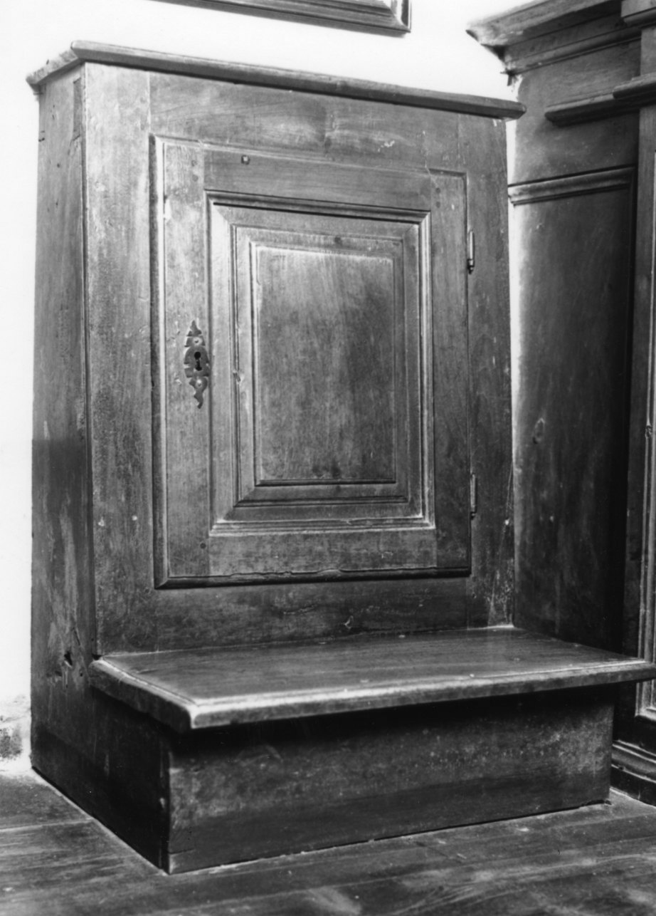 inginocchiatoio, opera isolata - ambito della Valle di Susa (sec. XIX)