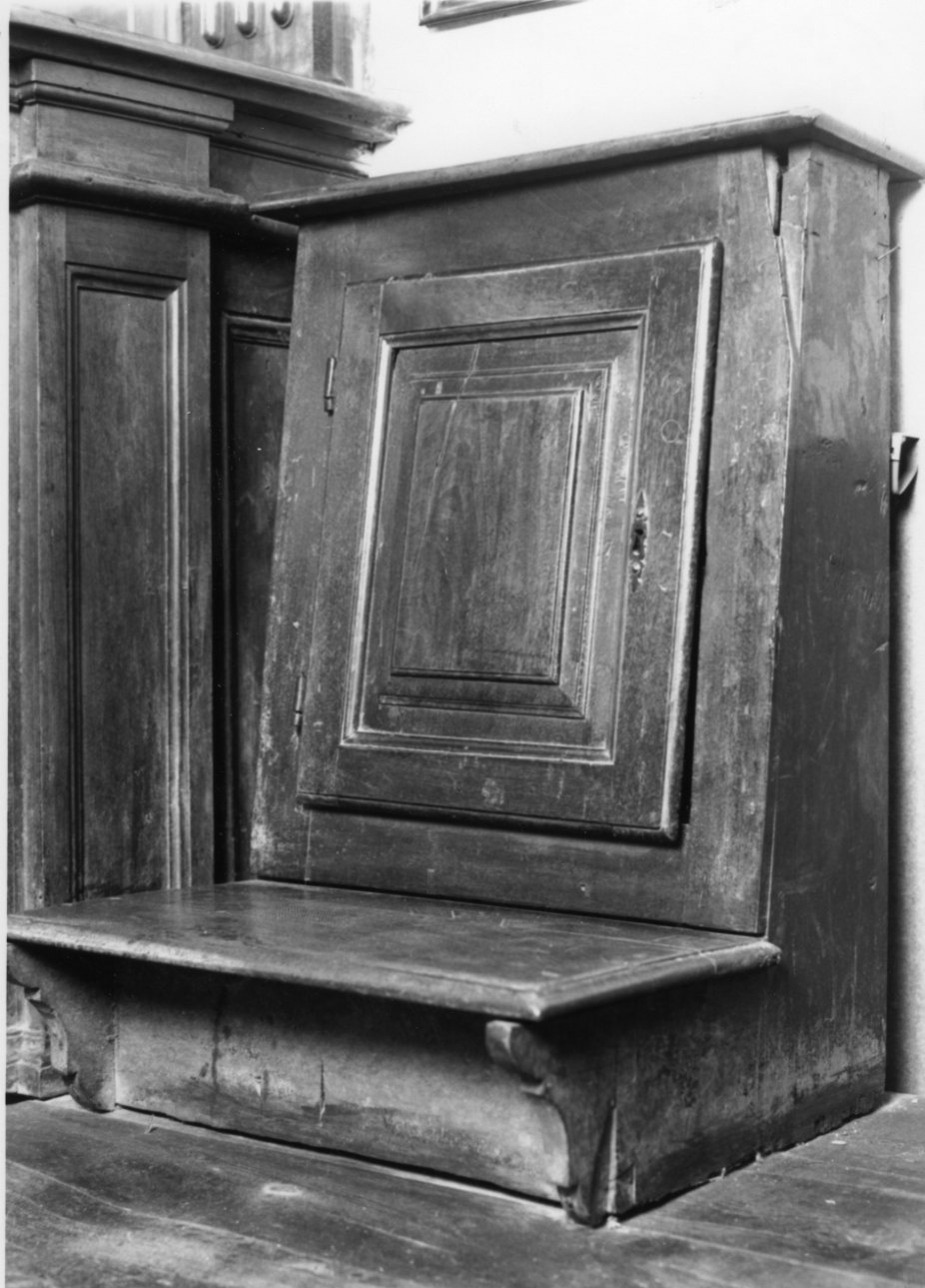 inginocchiatoio, opera isolata - ambito della Valle di Susa (prima metà sec. XVIII)